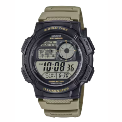 Casio General AE-1000W-5AV Beige Resin Band Men Watch 